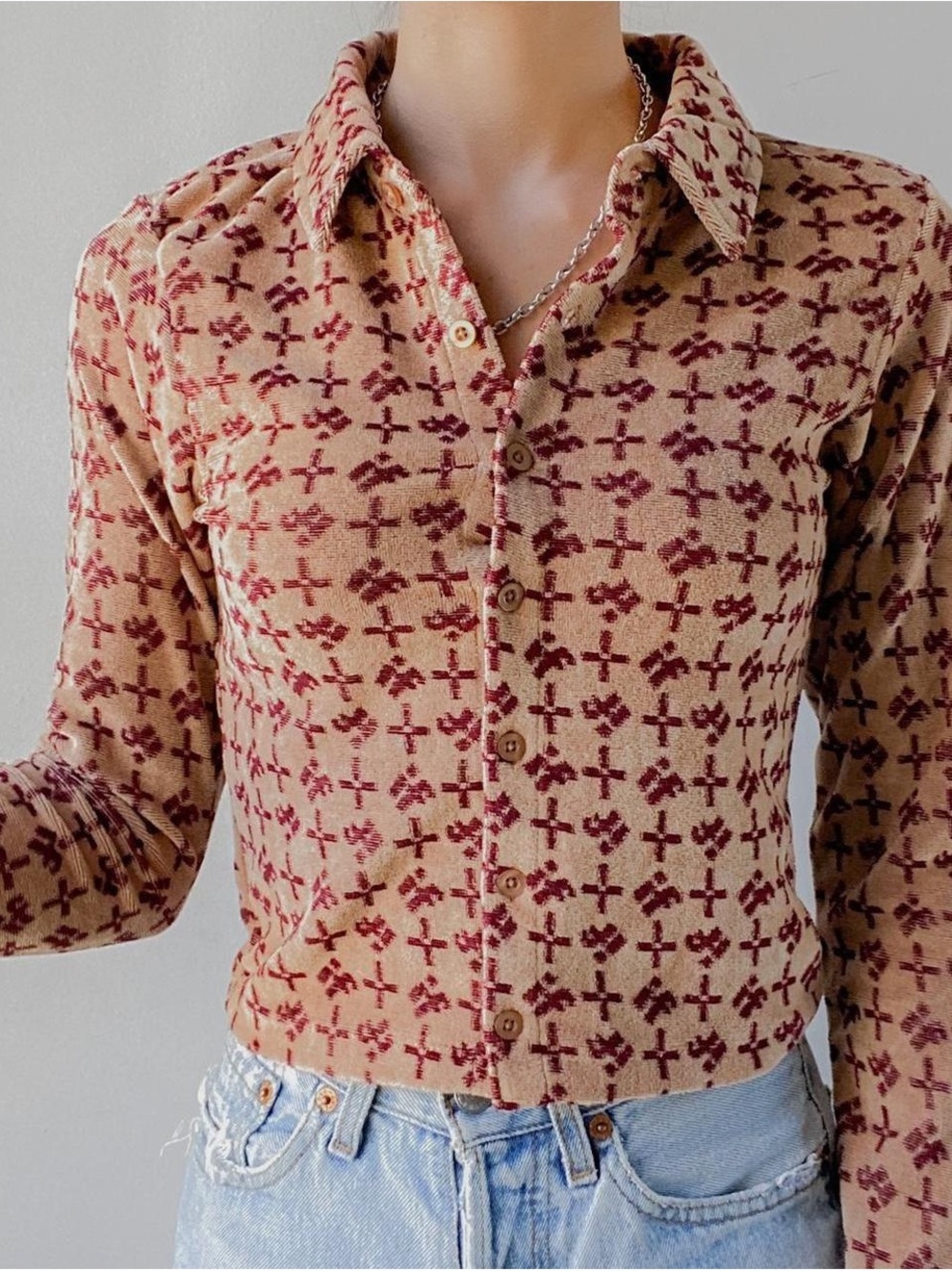 Long sleeved top - brown